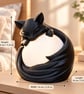 Black Cat Moon Lamp, 3D Printed Sleeping Cat Night Light, Cute Cat Lover Gift  - Image 3