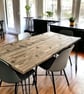 Dining Table, Custom Made From Reclaimed Scaffold Boards For Rustic, Industrial  - Image 1