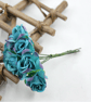 (SF002 water blue)  30 pcs, 2cm Fabric Artificial Flowers  
