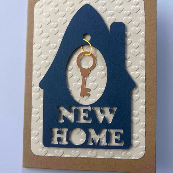 New home greeting card handcrafted 