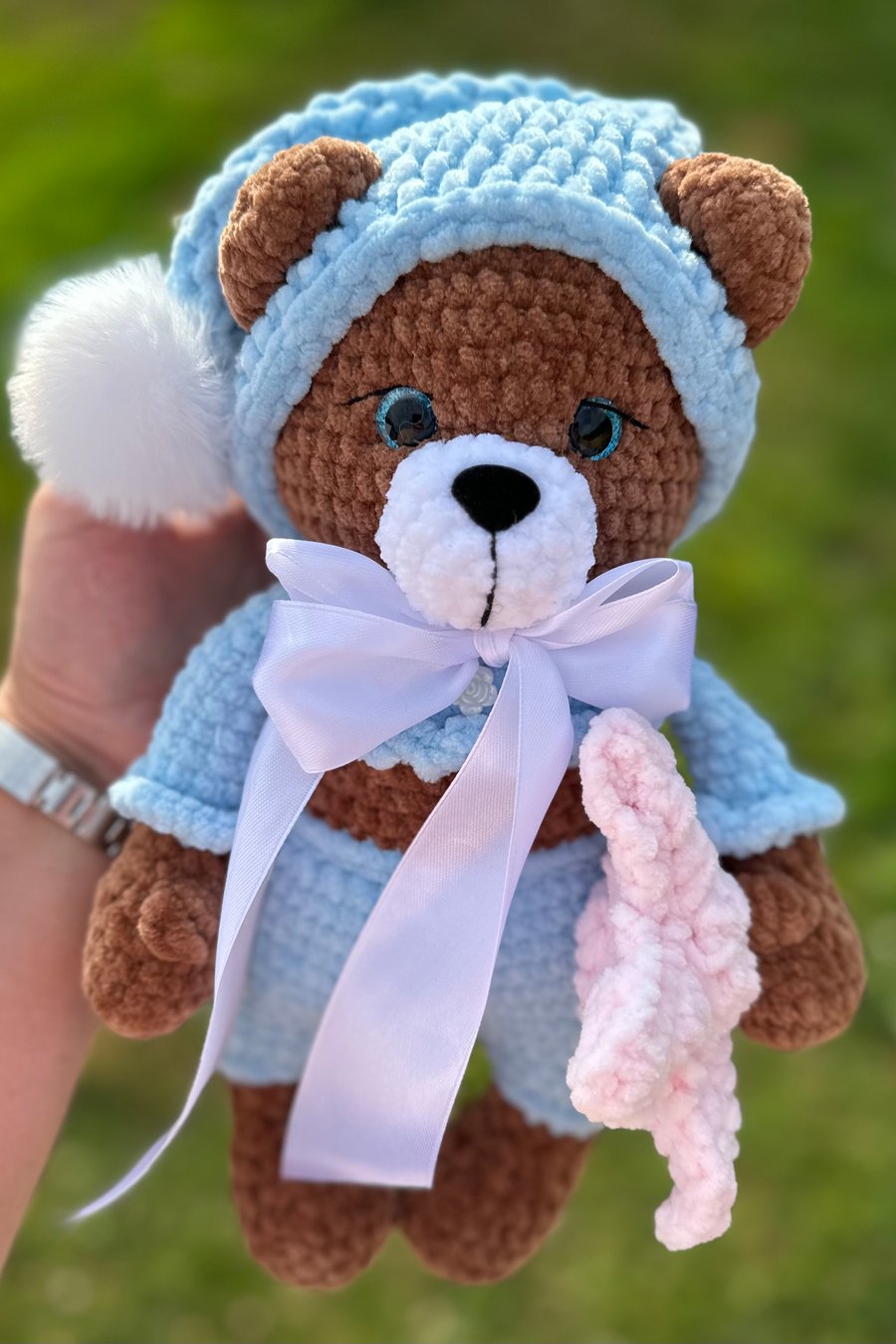 Handmade Crochet Amigurumi Soft Toy plushie bear