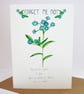 Forget me not- British wild flower card - Image 4
