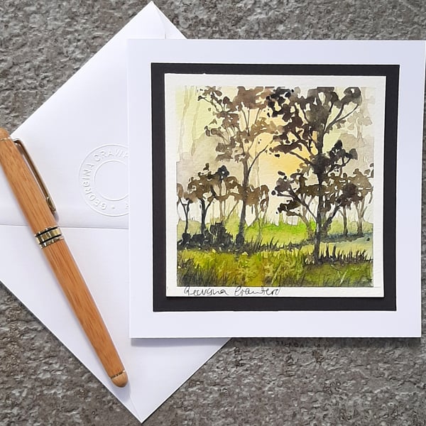 Blank Card. Birthday, Anniversary Golden Hour Keepsake For All Occasions SALE