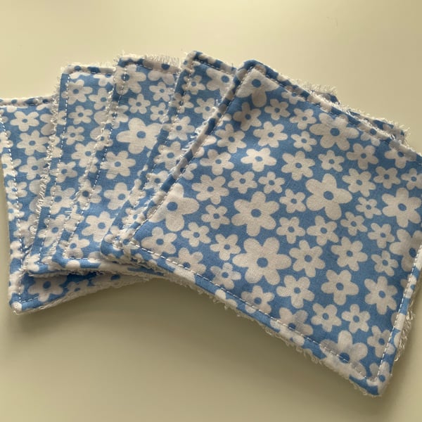 Reusable Bamboo Towelling Cotton Face Wipes, Eco friendly, Washable, Make up pad
