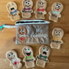 My Feelings Boys emotions finger puppets ASD SEN  communication aid. 