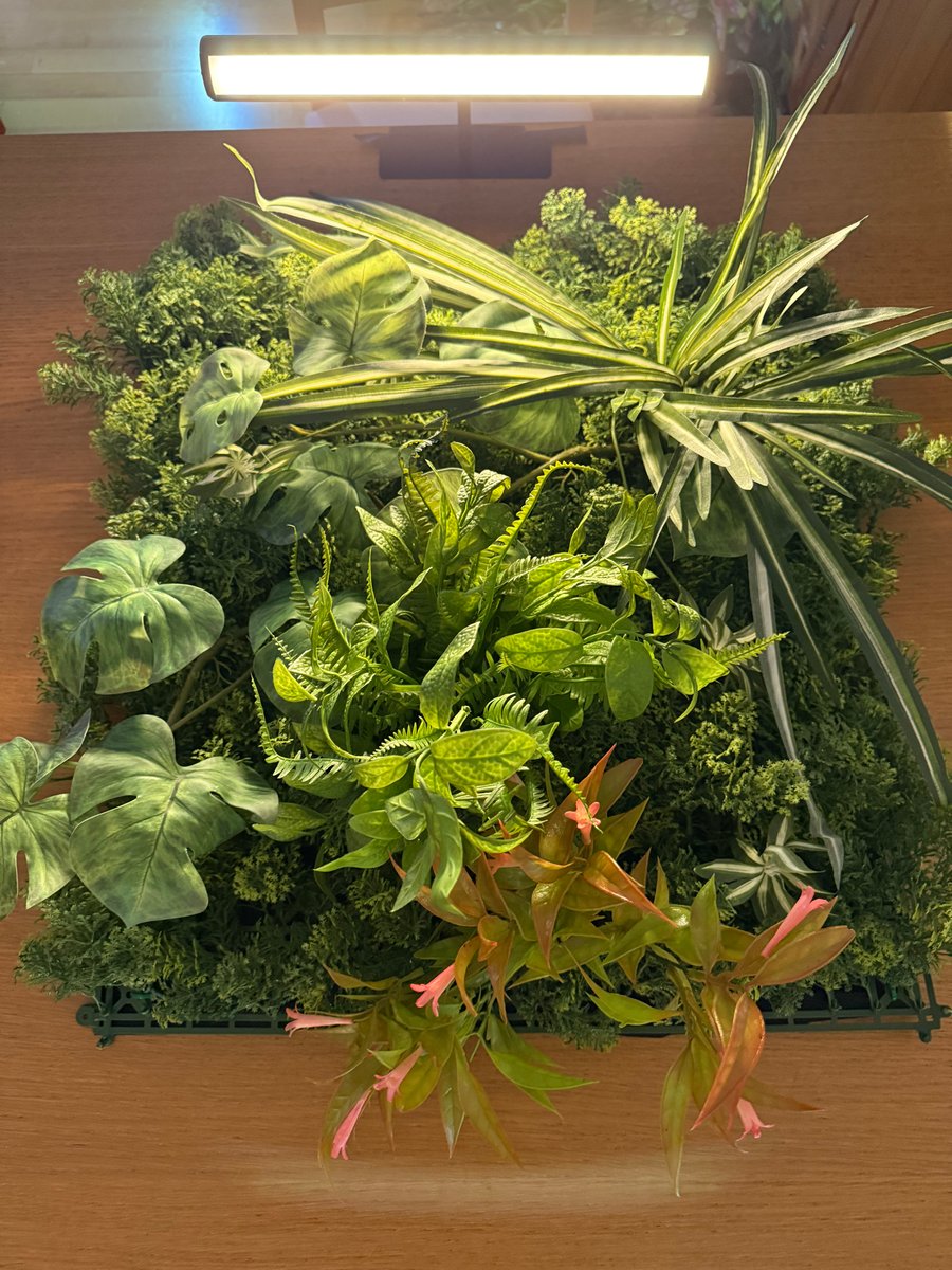 The Verdant Glade 50cm x 50cm Luxury Handmade Faux Green Wall
