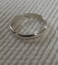Silver Ring, Classic style, size S-T,  Hallmarked - Image 3