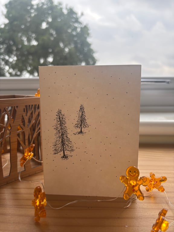 Christmas tree card