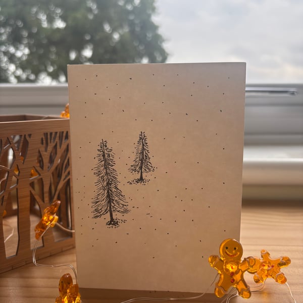 Christmas tree card