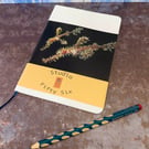 Notebook, Marine themed, A5 (ish), made from up-cycled and recycled materials.