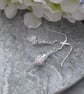 Sterling Silver Murano Glass Pale Blue Earrings