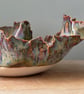 Handmade ceramic bowl, stoneware wavy key bowl, hall decor, trinket bowl - Image 4