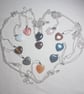 Natural Gemstone Heart Pendant – Turquoise, Rose Quartz, Moonstone & More - Image 5