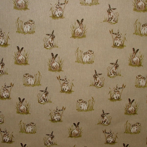 Tablecloth Hiding Hares In Grass , Wild Rabbits Easter Tablecloth Various Size