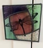 Stained Glass Screen Printed Dragonfly Panel - Image 3