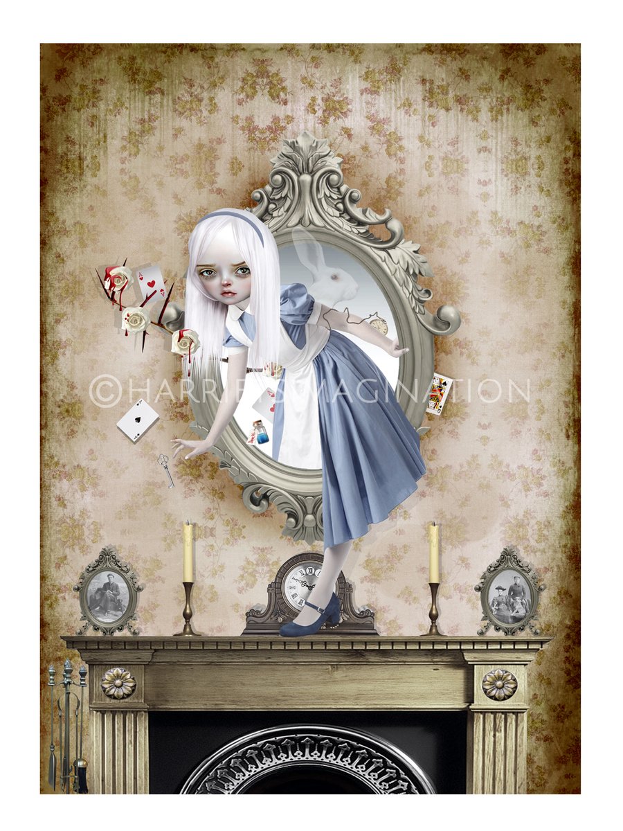 Alice Through The Looking Glass Art Print
