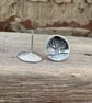 Silver Tree Stud Earrings - Image 4