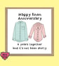 Happy 4th anniversary card for linen  - Image 3
