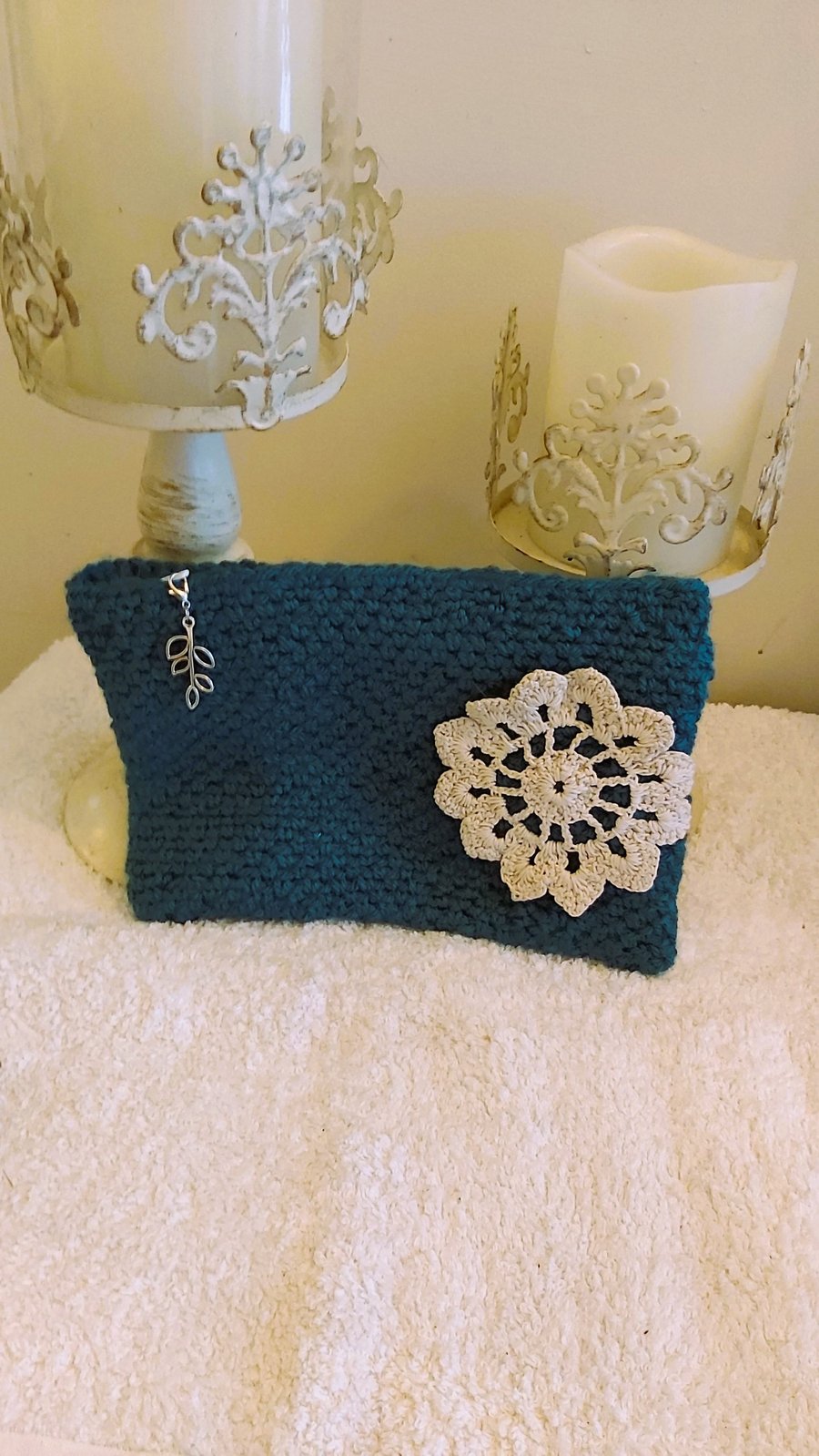 Crochet zip up case
