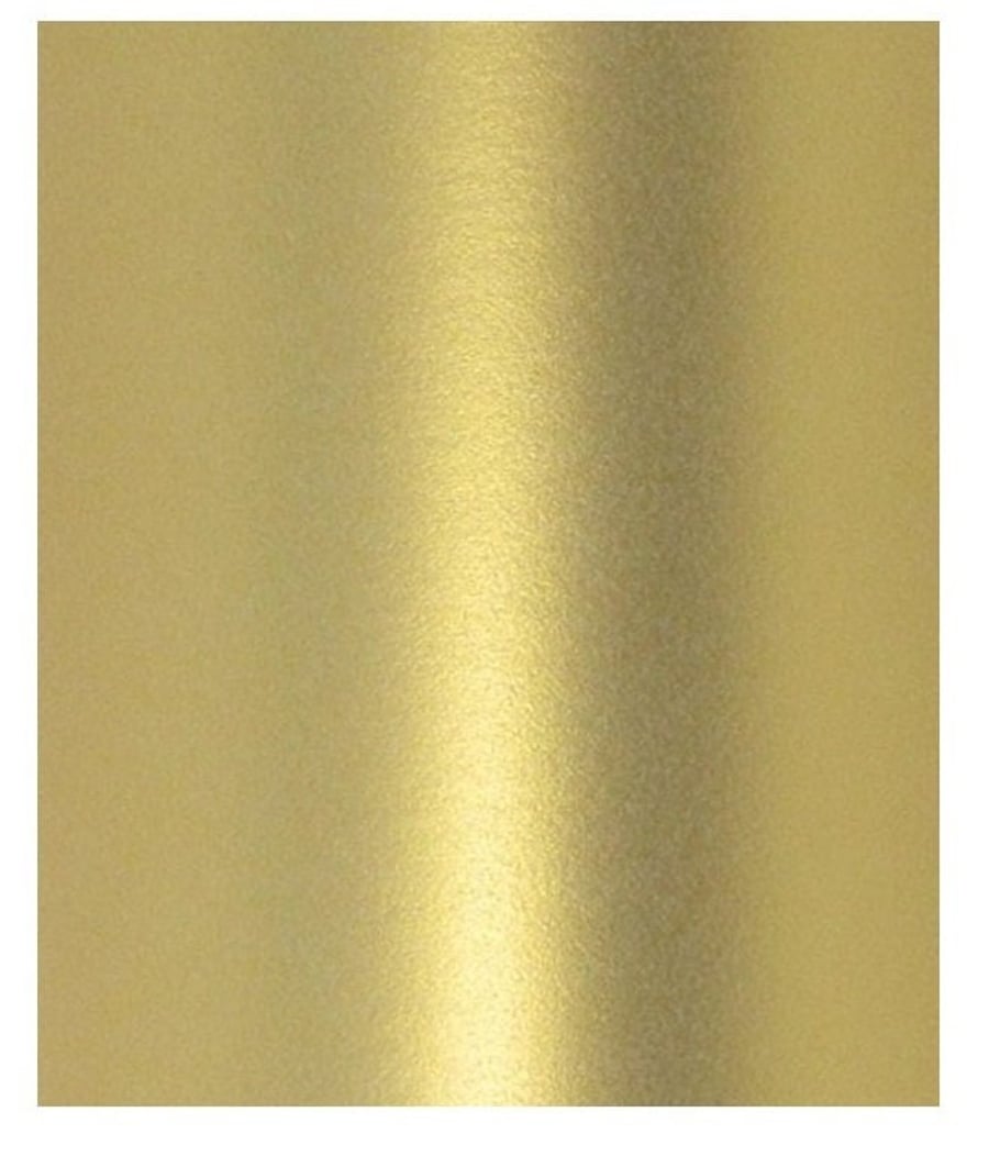 10 x A4 Real Gold Colour Christmas Pearlescent Shimmer Double Sided Paper 120gsm