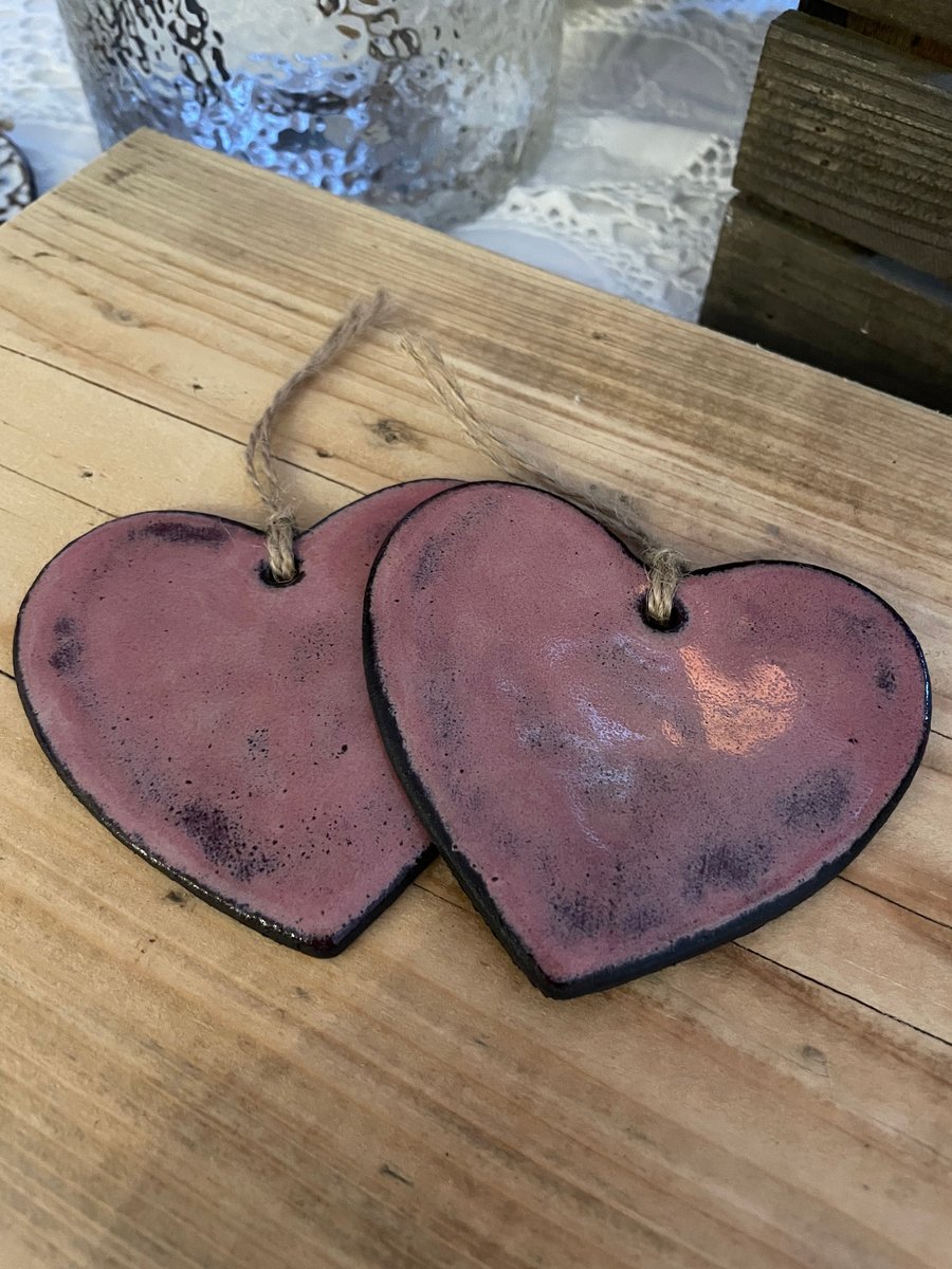 Handmade Ceramic Heart with Twine