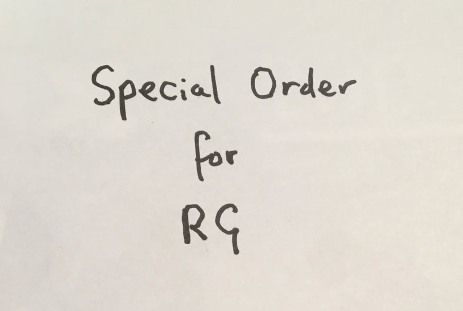 Special Order for RG