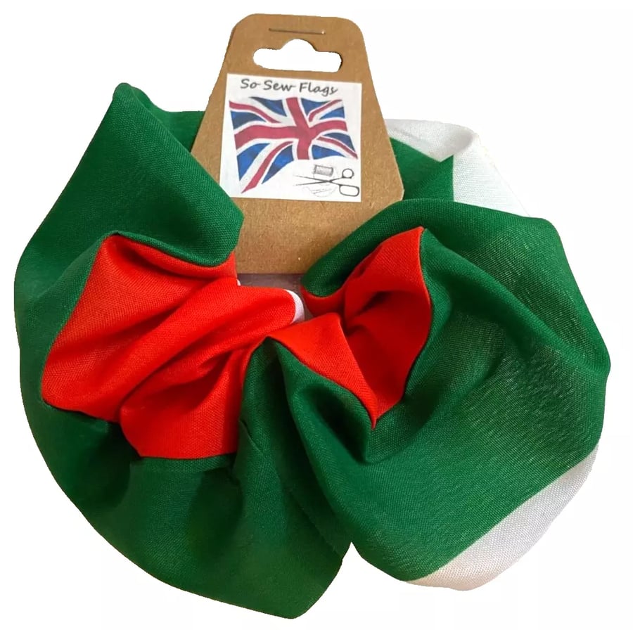 Hungary Hungarian Flag Hair Scrunchie Scrunchies Accessory Ties Elastic