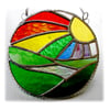 New Day Stained Glass Suncatcher Handmade Rainbow Ring 016