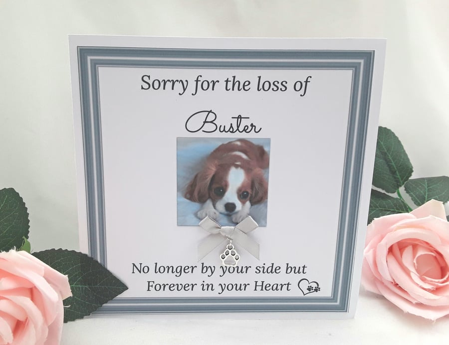 Personalised Pet Loss Card, Pet Loss Sympathy Card, Pet Loss Gift