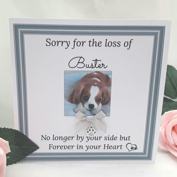 Personalised Pet Loss Card, Pet Loss Sympathy Card, Pet Loss Gift