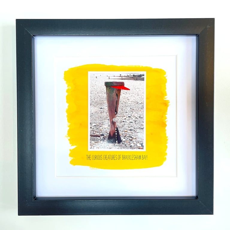 Hatman; framed image, mounted and printed on card and photographic paper