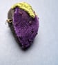 Purple velvet Strawberry brooch  - Image 4