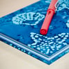 A5 Hardback Lined Notebook with full cloth seashell cover