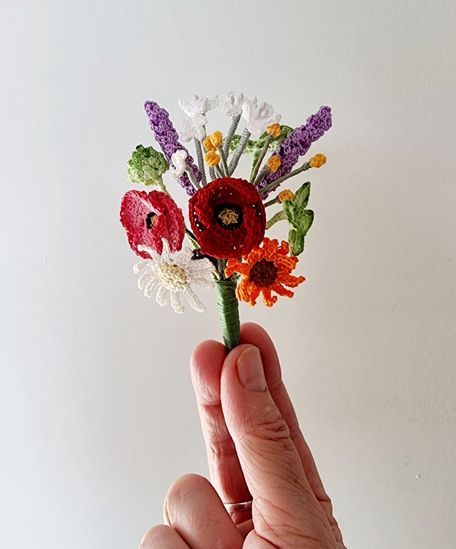 wild flower brooch