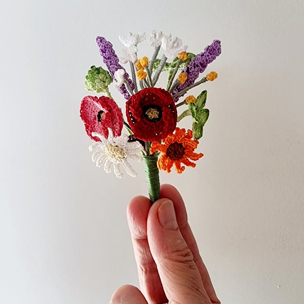 wild flower brooch