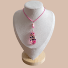 Upcycled Ceramic Resin Floral Necklace 