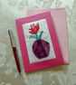 Individually Hand Crafted Textile Blank Card - Image 1