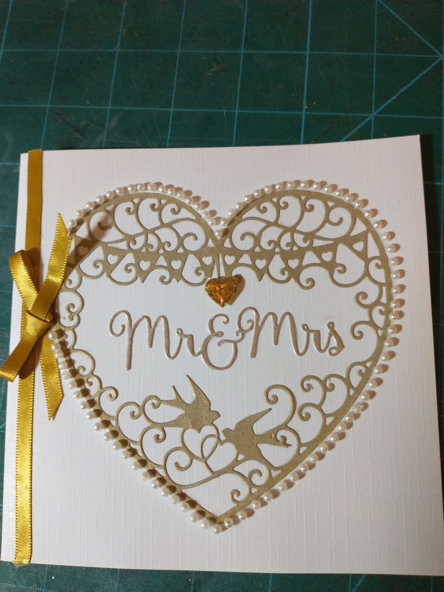 Mr & Mrs wedding card