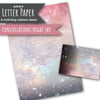 Letter Writing Paper Constellations Night Sky