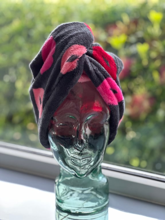 Hair Wrap Turban, Plush Super Soft Hair Towel. Swimming and Shower friendly 