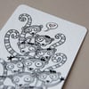 heap o lemurs (mini art card/aceo)