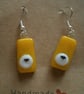 Fused glass Sheepy Earrings - Image 2
