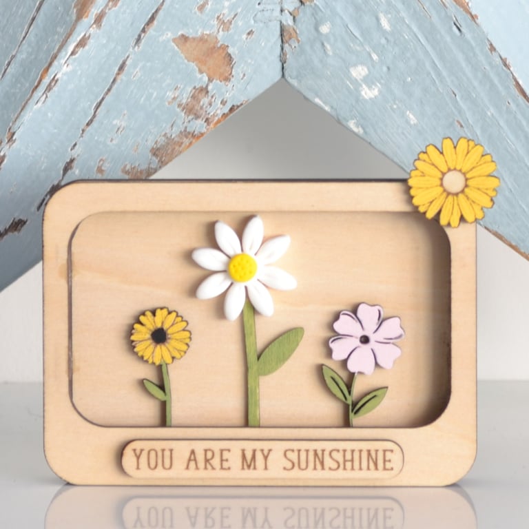 You are My Sunshine Miniature Wooden Frame