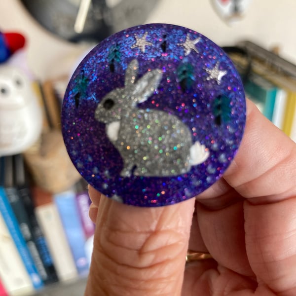 Rabbit Brooch