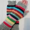 Hand knitted fingerless gloves - Mind the Gap 