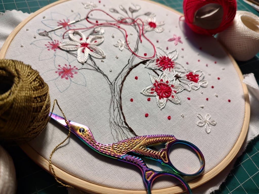 Spring Blossom Hand Embroidery Kit