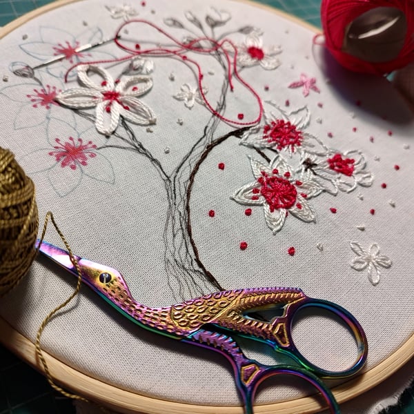 Spring Blossom Hand Embroidery Kit