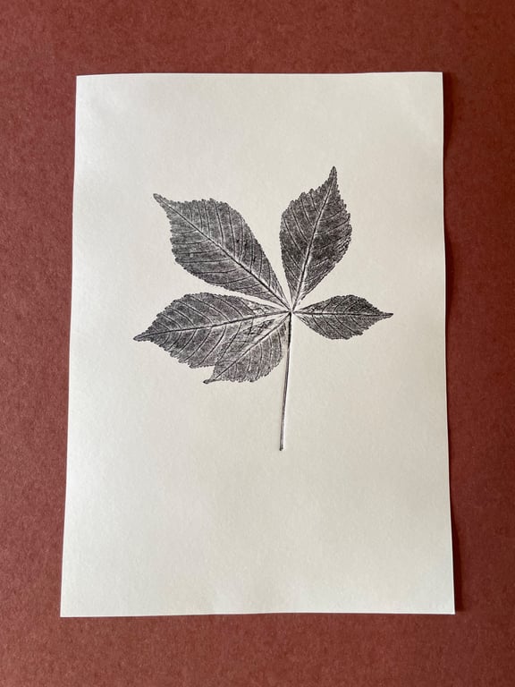 Horse Chestnut Leaf Print 