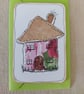 Handmade  Cottage Collage Notecard - Eco-friendly Flat card (A6) Rose - Image 2