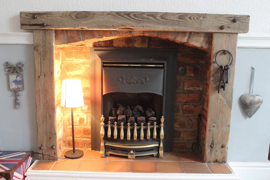 Driftwood fire surround